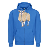 True Royal sheep Zipper Hoodie - FaDigitalArtStudio