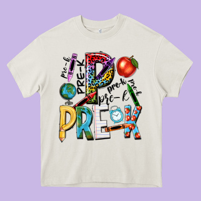 Pre K Heavy Core Tee Designed By Nancycooperartshop