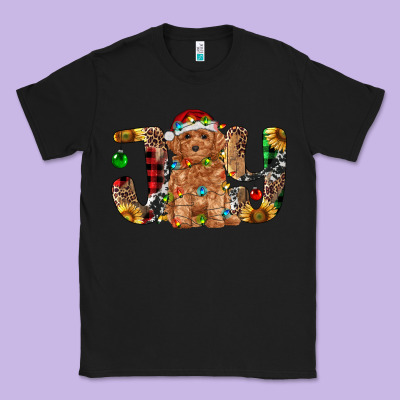 Toy Poodle Christmas Joy Classic Tee Designed By Ranaportraitstore
