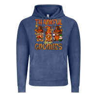 Vintage Denim thankful for my gnomies Vintage Hoodie - NancyCooperArtShop