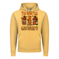 Vintage Mustard thankful for my gnomies Vintage Hoodie - NancyCooperArtShop