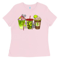 Bubblegum Pink tennis coffee cups bbs Ladies Tee - BundleAndBundleShop