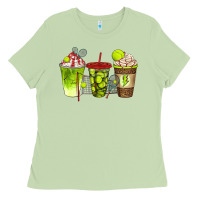 Matcha tennis coffee cups bbs Ladies Tee - BundleAndBundleShop