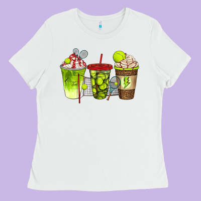 Tennis Coffee Cups Bbs Ladies Tee Designed By Bundleandbundleshop