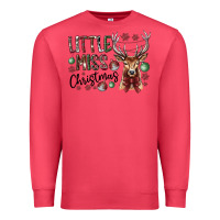 Cardinal little miss christmas Premium Sweatshirt - CowhideDigitalArt