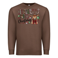 Chestnut little miss christmas Premium Sweatshirt - CowhideDigitalArt