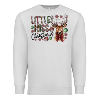 Dove Grey little miss christmas Premium Sweatshirt - CowhideDigitalArt
