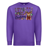 Purple little miss christmas Premium Sweatshirt - CowhideDigitalArt