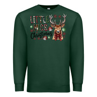 Sports Green little miss christmas Premium Sweatshirt - CowhideDigitalArt