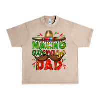 French Oak Nacho Average Dad with Mustache Urban Heavy Tee - texasbilliewilder