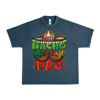 Midnight Navy Nacho Average Dad with Mustache Urban Heavy Tee - texasbilliewilder