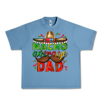 Pebble Blue Nacho Average Dad with Mustache Urban Heavy Tee - texasbilliewilder