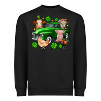 Black St. Patrick's farm animal truck Heavyweight Sweatshirt - OliviaCreatesArt