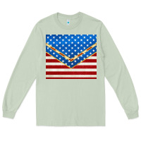 Matcha glitter american flag Long Sleeve Tee - TumblerDesignByShophia
