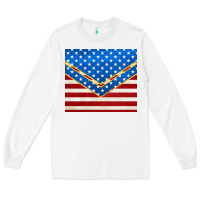 White glitter american flag Long Sleeve Tee - TumblerDesignByShophia