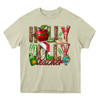 Mossy holly jolly teacher Heavy Core Tee - NancyCooperArtShop