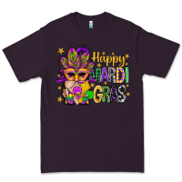Plum Happy Mardi Gras With Gnome Premium Tee - BundleAndBundleShop