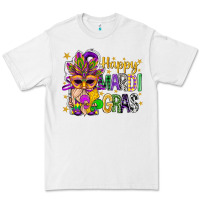 White Happy Mardi Gras With Gnome Premium Tee - BundleAndBundleShop