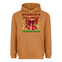 Meerkat festive christmas message with crosses Heavyweight Hoodie - CowhideDigitalArt