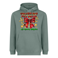 Festive Christmas Message With Crosses Heavyweight Hoodie | Teevron