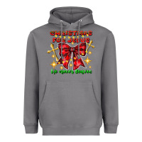 Storm festive christmas message with crosses Heavyweight Hoodie - CowhideDigitalArt