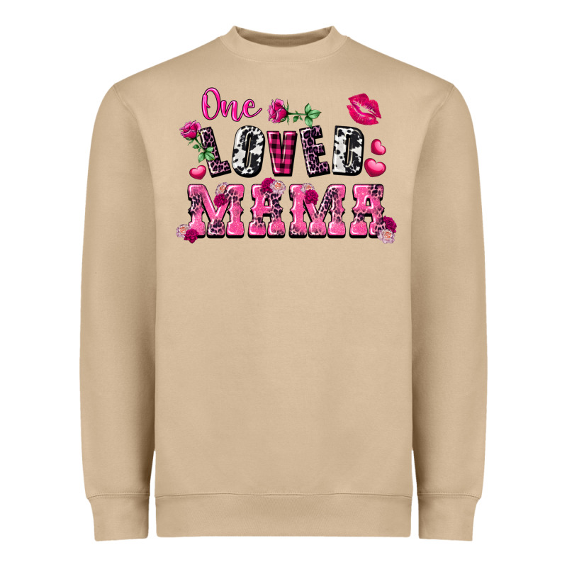 One Loved Mama Valentine's Day Heavyweight Sweatshirt by FaDigitalArtStudio | Teevron