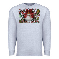 Heather Grey joy Premium Sweatshirt - CowhideDigitalArt