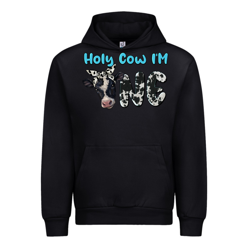 Holy Cow I'm One Urban Hoodie by BarkalooDesign | Teevron