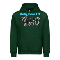 Forest Green holy cow i'm one Urban Hoodie - BarkalooDesign