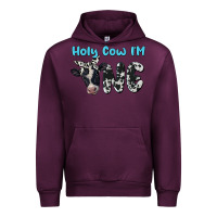 Mauve Wine holy cow i'm one Urban Hoodie - BarkalooDesign