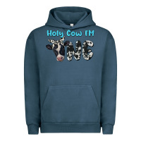 Pigment Midnight Navy holy cow i'm one Urban Hoodie - BarkalooDesign