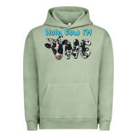 Pigment Oil Green holy cow i'm one Urban Hoodie - BarkalooDesign
