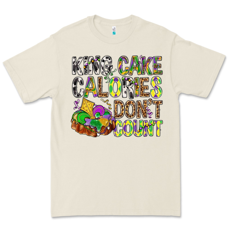 King Cake Calories Don't Count Mardi Gras Premium Tee by BundleAndBundleShop | Teevron