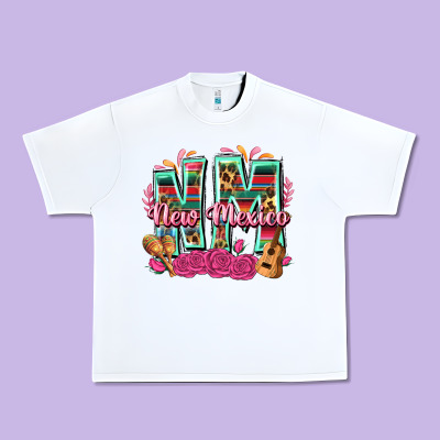 New Mexico Urban Heavy Tee Designed By Texasbilliewilder