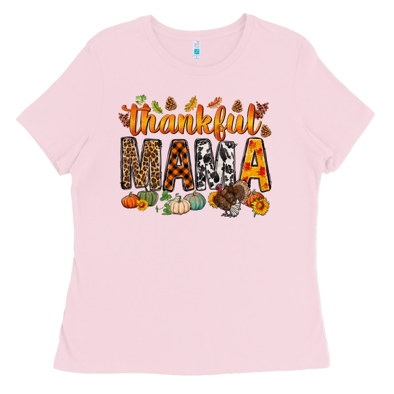Thankful Mama Bbs Ladies Tee by BundleAndBundleShop | Teevron