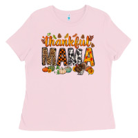 Bubblegum Pink thankful mama bbs Ladies Tee - BundleAndBundleShop