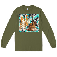 Army Green fueled by coffee and country music Long Sleeve Tee - TumblerDesignByShophia