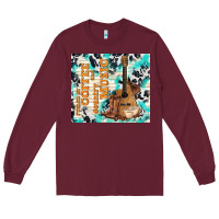 Burgundy fueled by coffee and country music Long Sleeve Tee - TumblerDesignByShophia