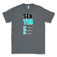Charcoal Heather SEX YES HOT SEX SAFE SEX GREAT SEX Classic Tee - Bettercallsaul