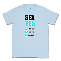 Dusty Blue SEX YES HOT SEX SAFE SEX GREAT SEX Classic Tee - Bettercallsaul