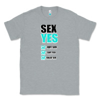 Heather Grey SEX YES HOT SEX SAFE SEX GREAT SEX Classic Tee - Bettercallsaul