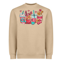 Mushroom valentines day coffee cups (1) Heavyweight Sweatshirt - OliviaCreatesArt