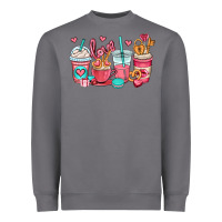 Storm valentines day coffee cups (1) Heavyweight Sweatshirt - OliviaCreatesArt