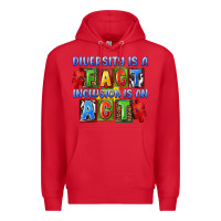 Red diversity is a fact indesion is an act Premium Hoodie - FaDigitalArtStudio