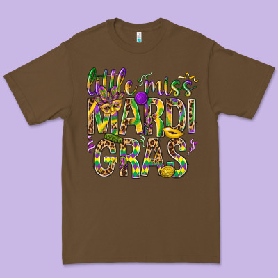 Little Miss Mardi Gras Premium Tee Designed By Bundleandbundleshop