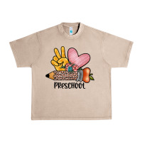 French Oak peace love preschool Urban Heavy Tee - JahusDesignShop