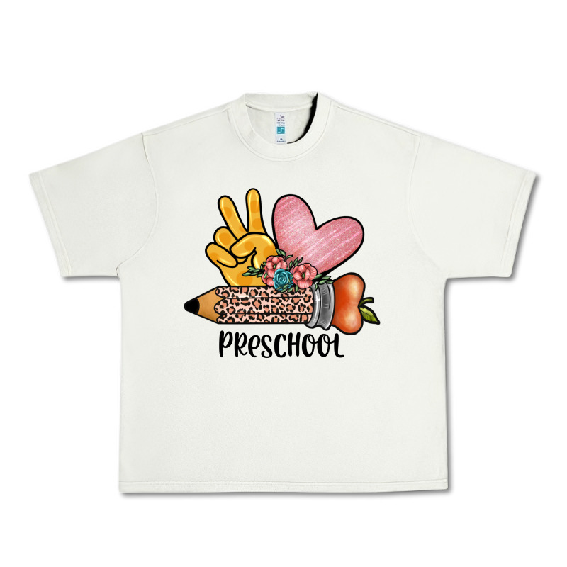 Peace Love Preschool Urban Heavy Tee by JahusDesignShop | Teevron