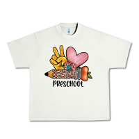 Pistachio peace love preschool Urban Heavy Tee - JahusDesignShop