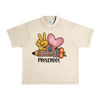 Sandshell peace love preschool Urban Heavy Tee - JahusDesignShop