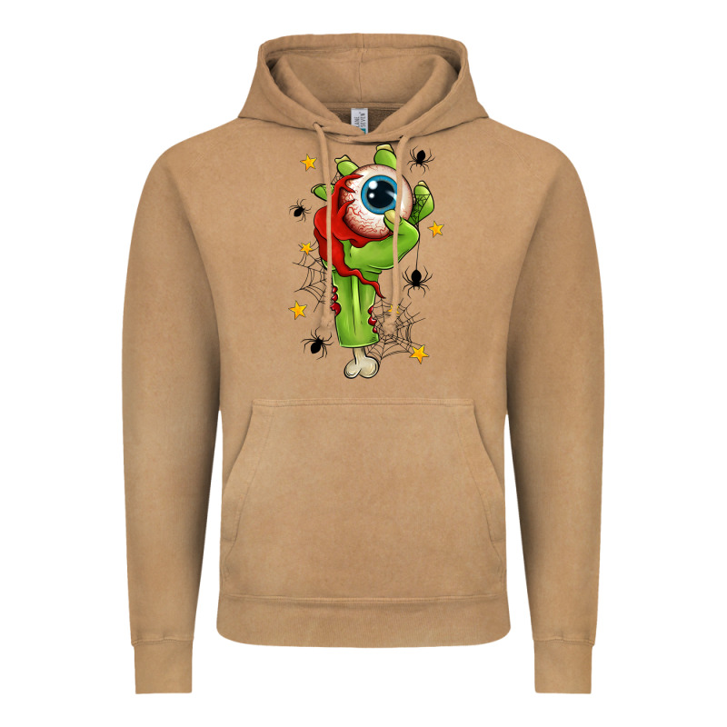 Zombie Hand With Eyeball Vintage Hoodie by texasbilliewilder | Teevron
